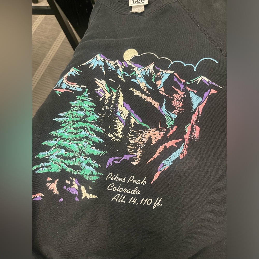 Vintage Lee crewneck pikes peak unisex sweatshirt M - Picture 6 of 6